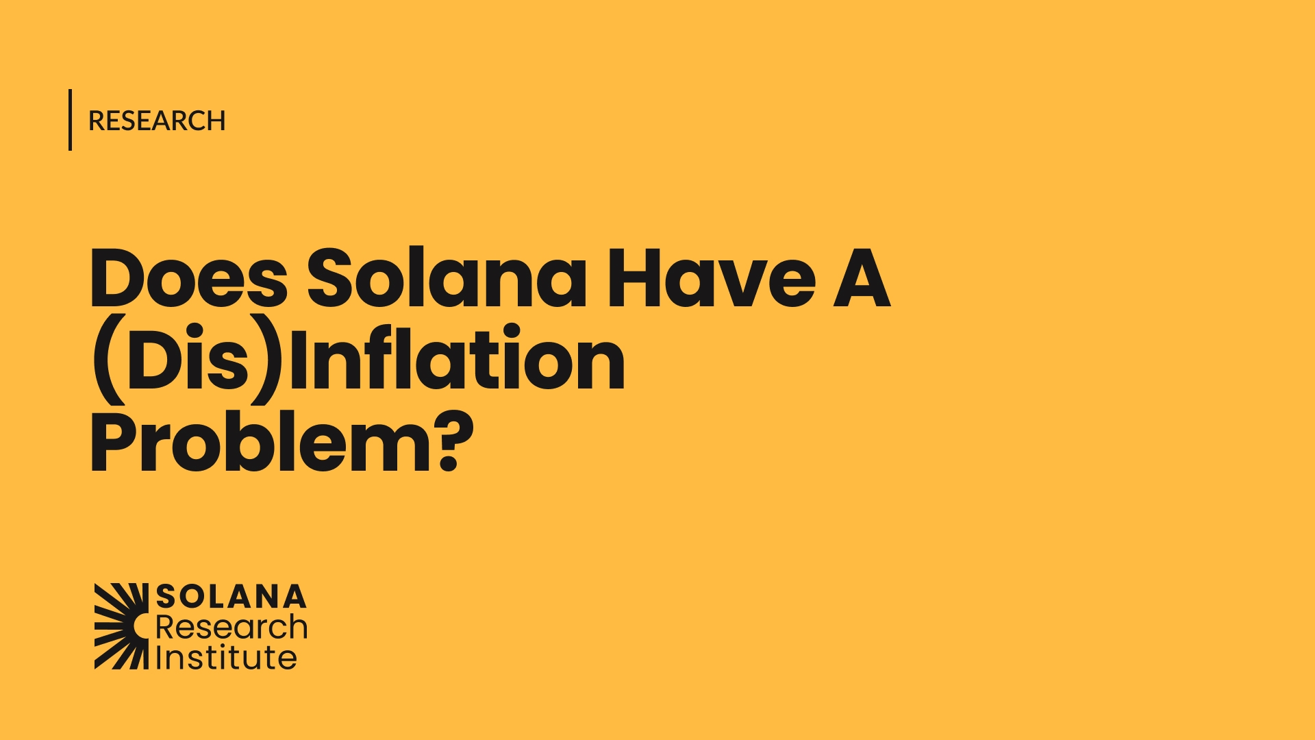 Does Solana Have a (Dis)inflation Problem?